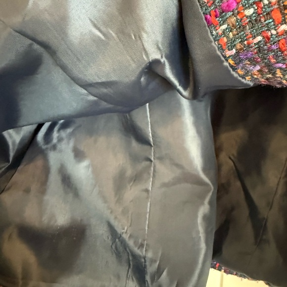 Colorful Tweed Blazer Women's Coldwater Creek Petite 8 - Picture 8 of 8